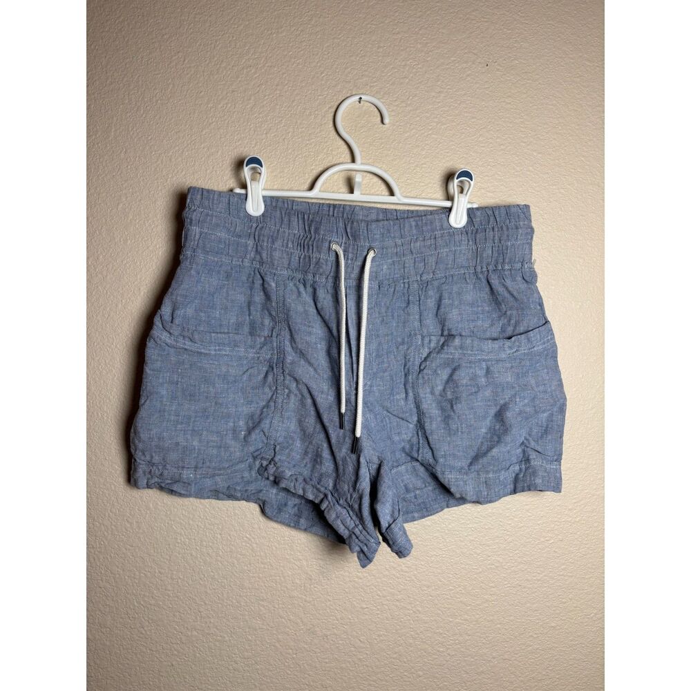 Athleta Cabo Linen shorts blue size 12